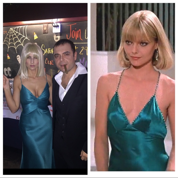 michelle pfeiffer scarface blue dress